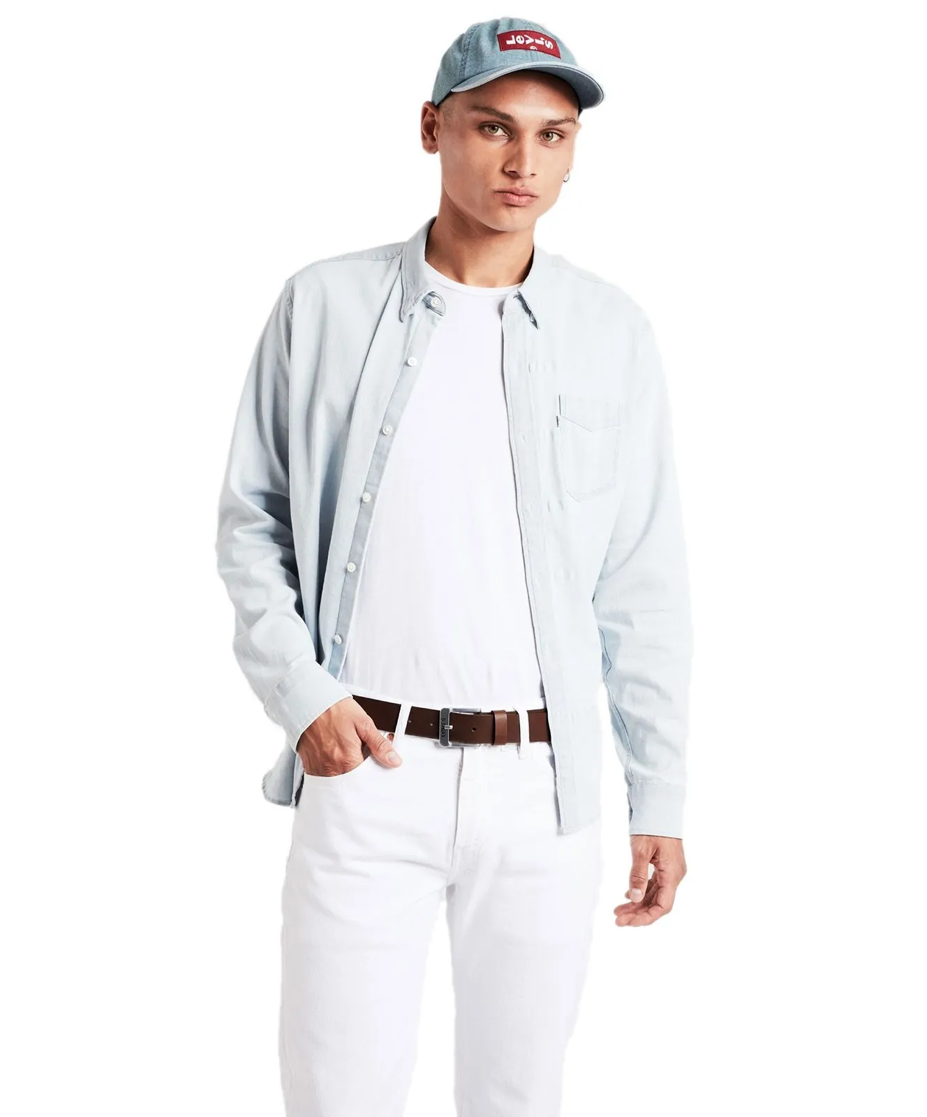 Herren Gürtel Free von Levis in Brown