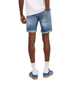 Jack & Jones Jeans Shorts Rick Blair in mittelblauer Waschung