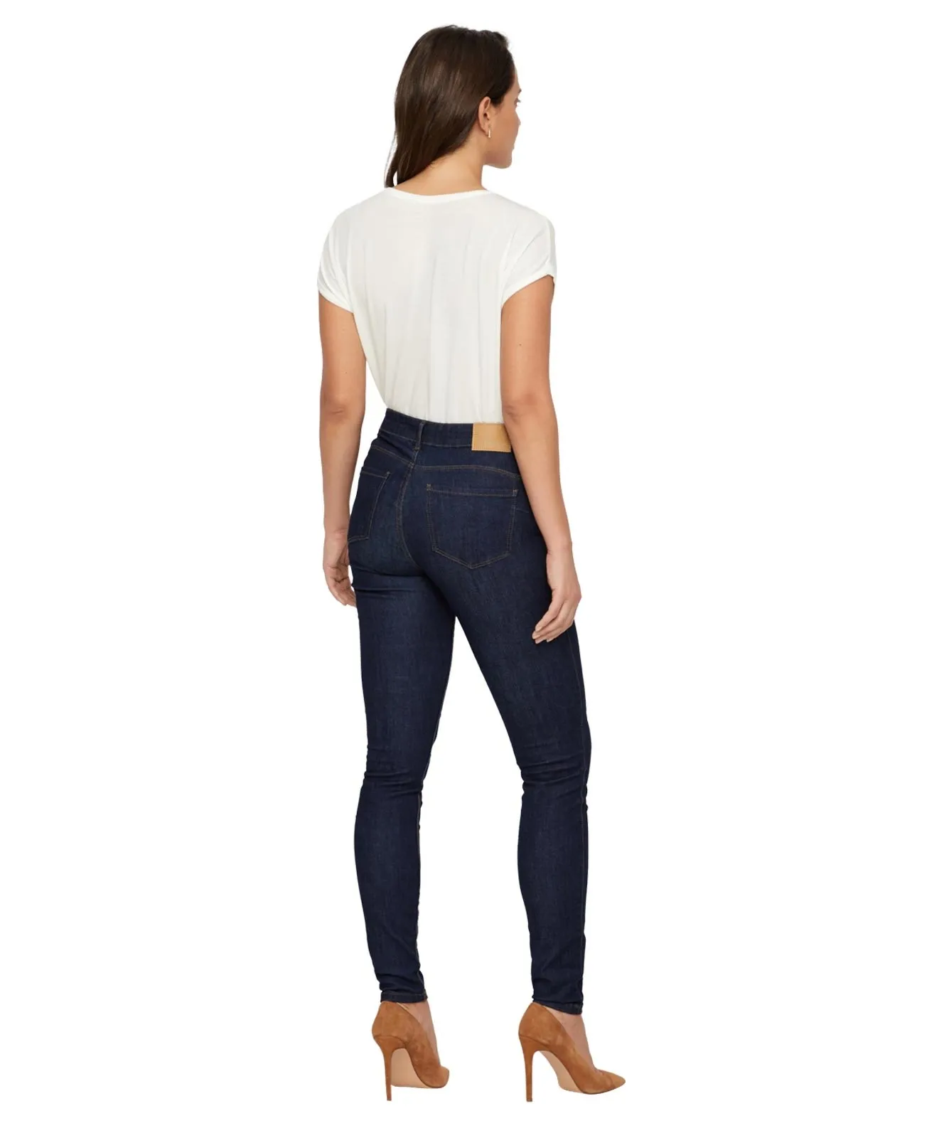 Damen Jeans Seven von Vero Moda in Dark Blue Denim