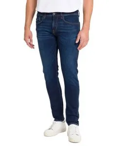 Cross Jeans Jimi im Slim Fit aus mittelblauem Sweat Denim
