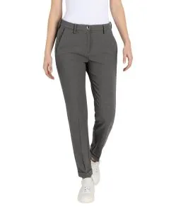 MAC Chino Turn Up in grauer Woll-Optik 