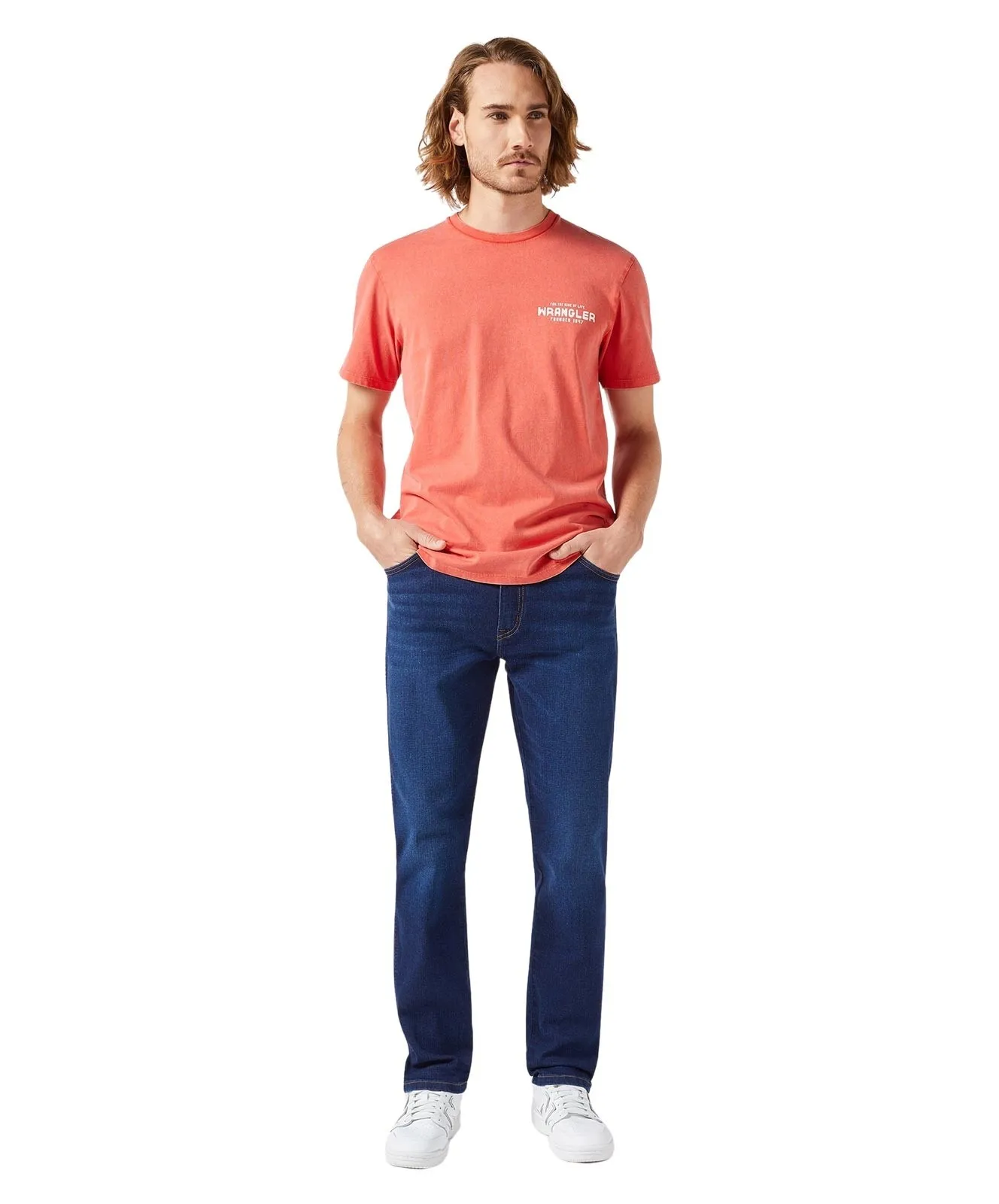 Herren Jeans Texas Slim von Wrangler in Night Shade
