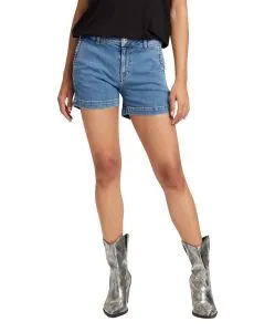 Cross Jeans Shorts Arya in Mittelblau