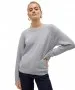 Damen Pullover Doffy von Vero Moda in Light Grey Melange