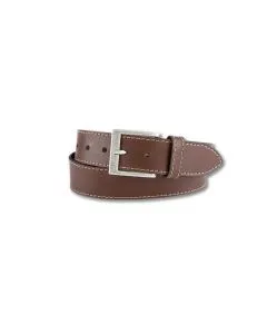 Bernd Götz Herren Ledergürtel in Cognac mit Stitching