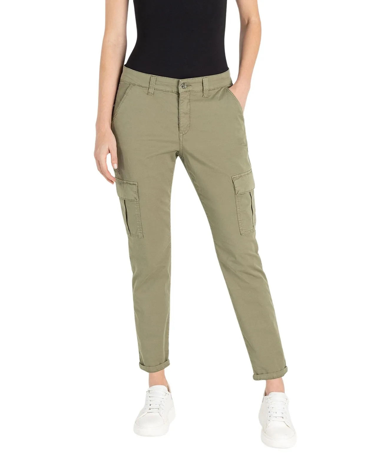 Damen Hose Rich Cargo 2.0 von MAC in Martini Olive