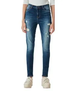 LTB Jeans Skinny Fit Amy in blauem Destroyed Look