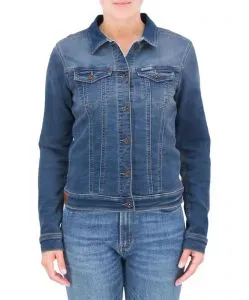Garcia Jeansjacke Slim Sofia in mittelblauem Vinatage-Look