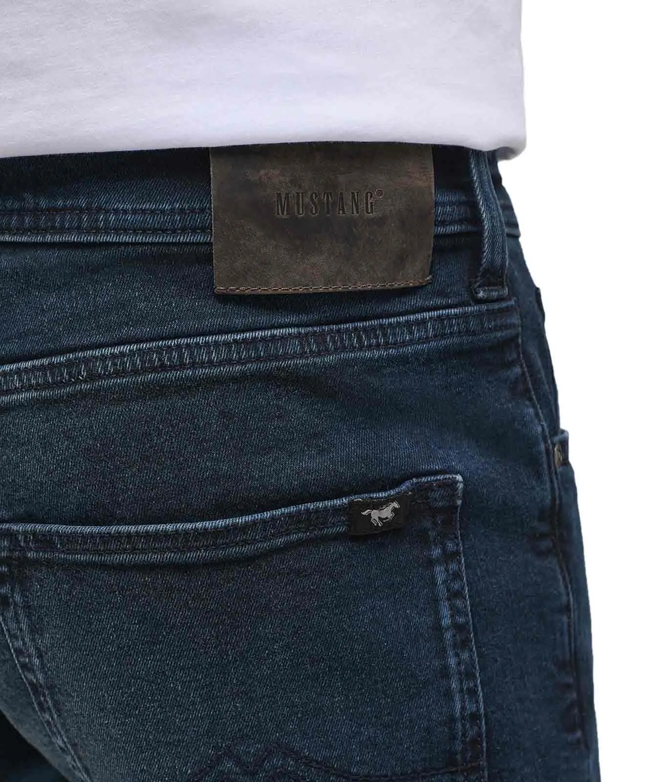 Herren Jeans Orlando Slim von Mustang in Blue Black Used