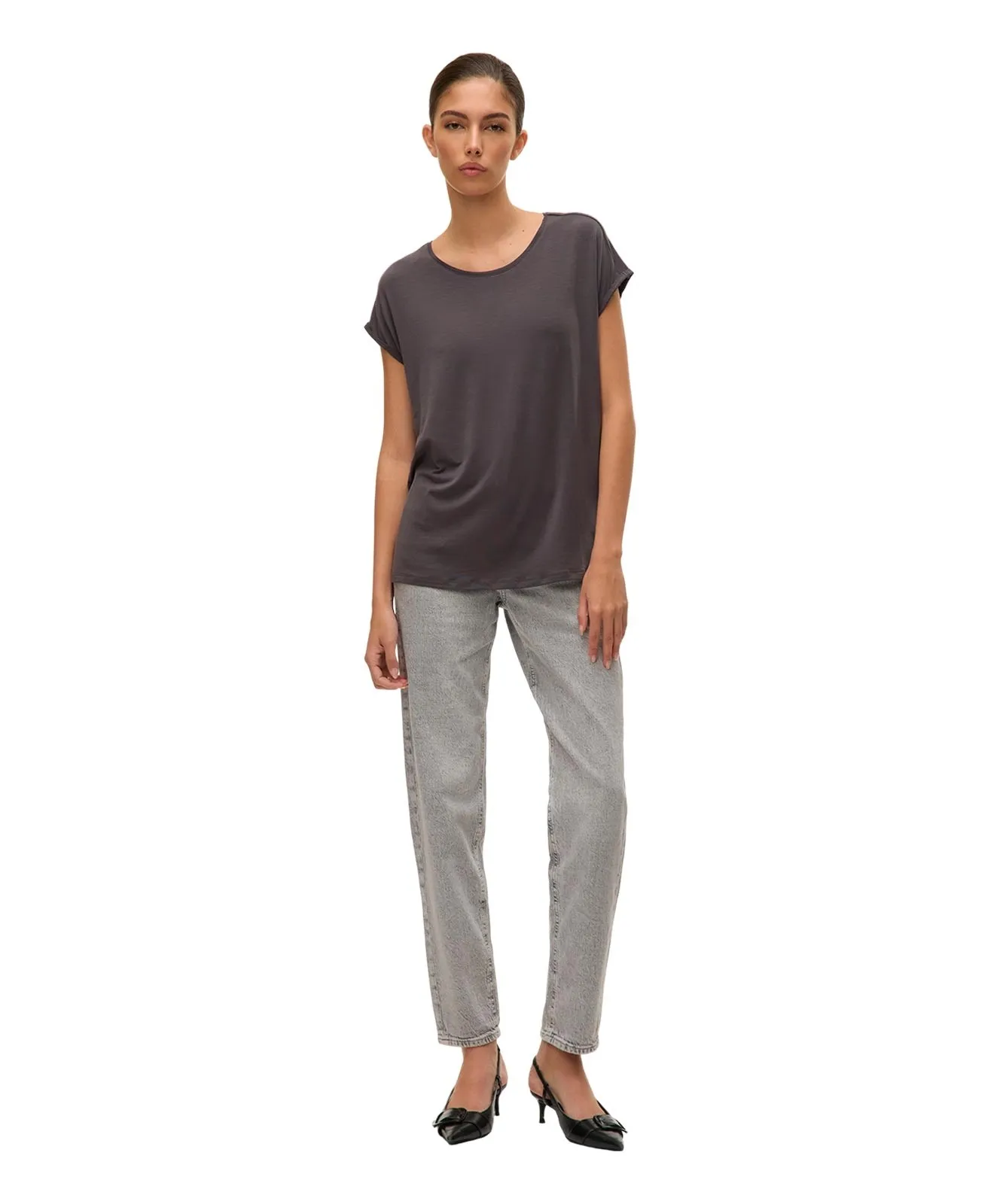 Damen Shirt AVA von Vero Moda in Asphalt