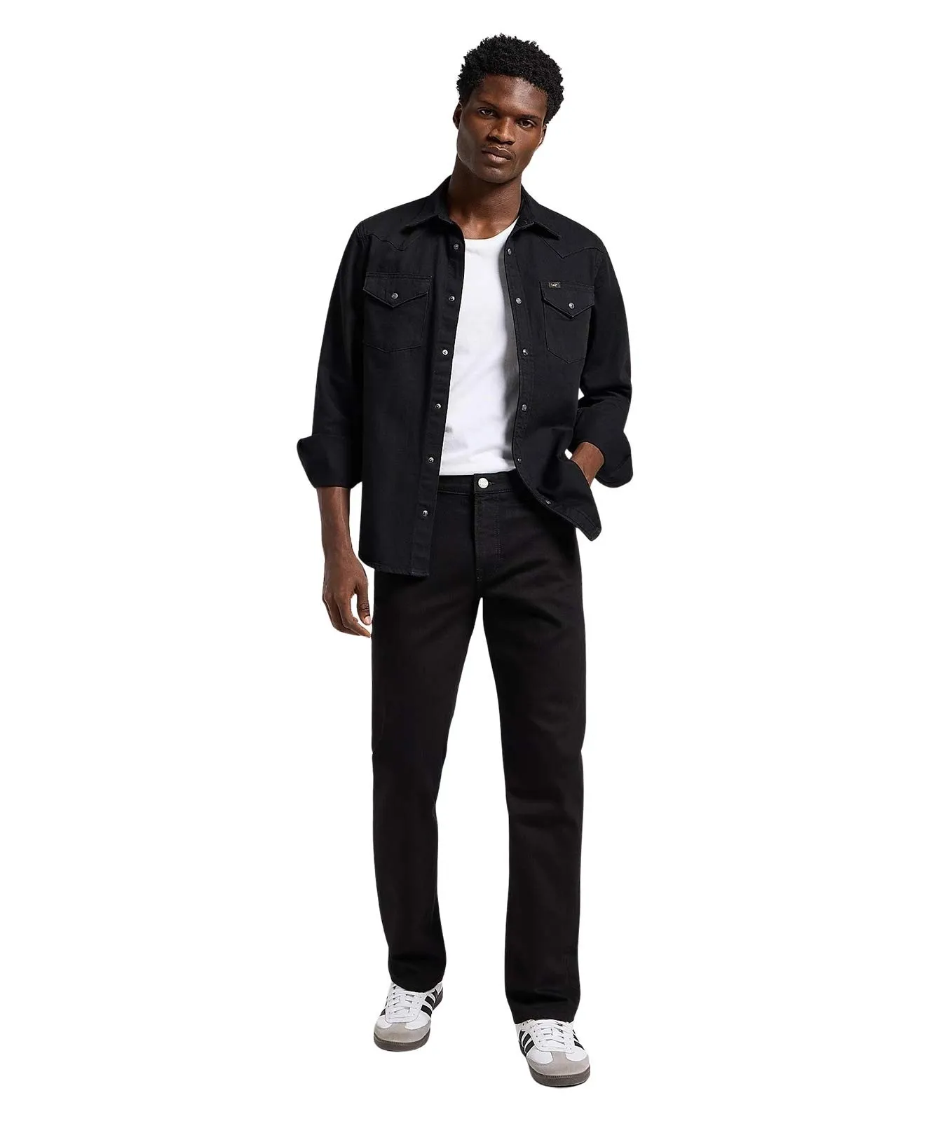 Herren Hemd Western Shirt von Lee in Black