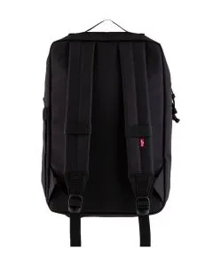Levis Rucksack L Pack in schwarz und eckiger Form