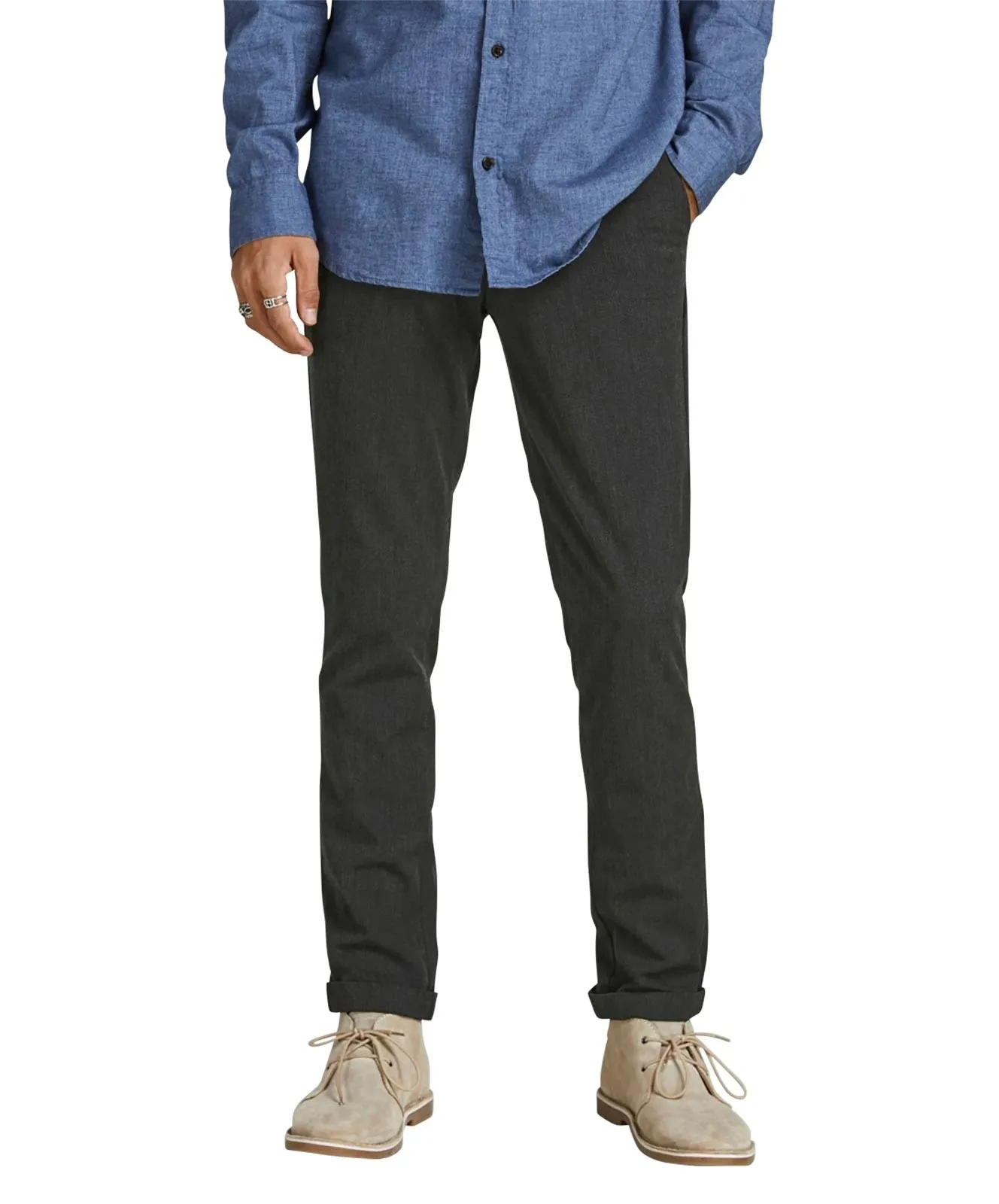 Herren Hose Marco Connor von Jack & Jones in Dark Grey