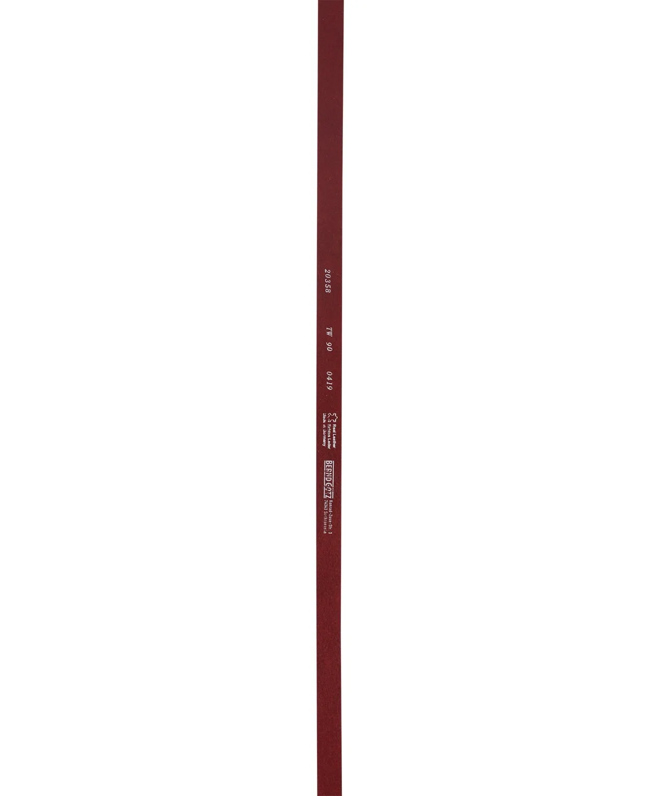 Damen Gürtel 2cm Nappaledergürtel von Bernd Götz in Rot