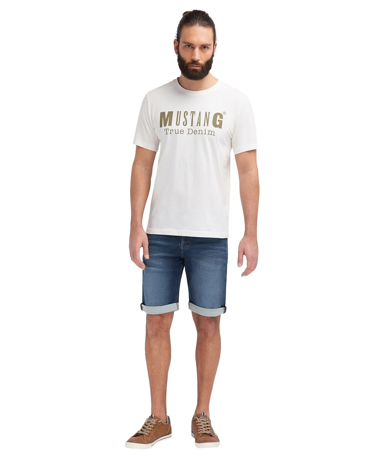 Herren Jeans Chicago Short von Mustang in Super Dark