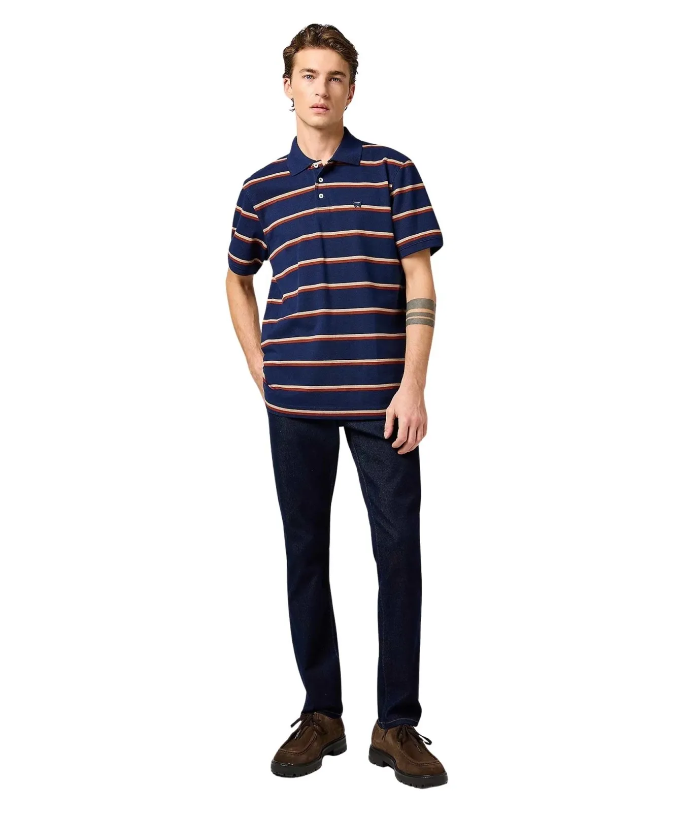 Herren Jeans Larston von Wrangler in Moonlight Rinse