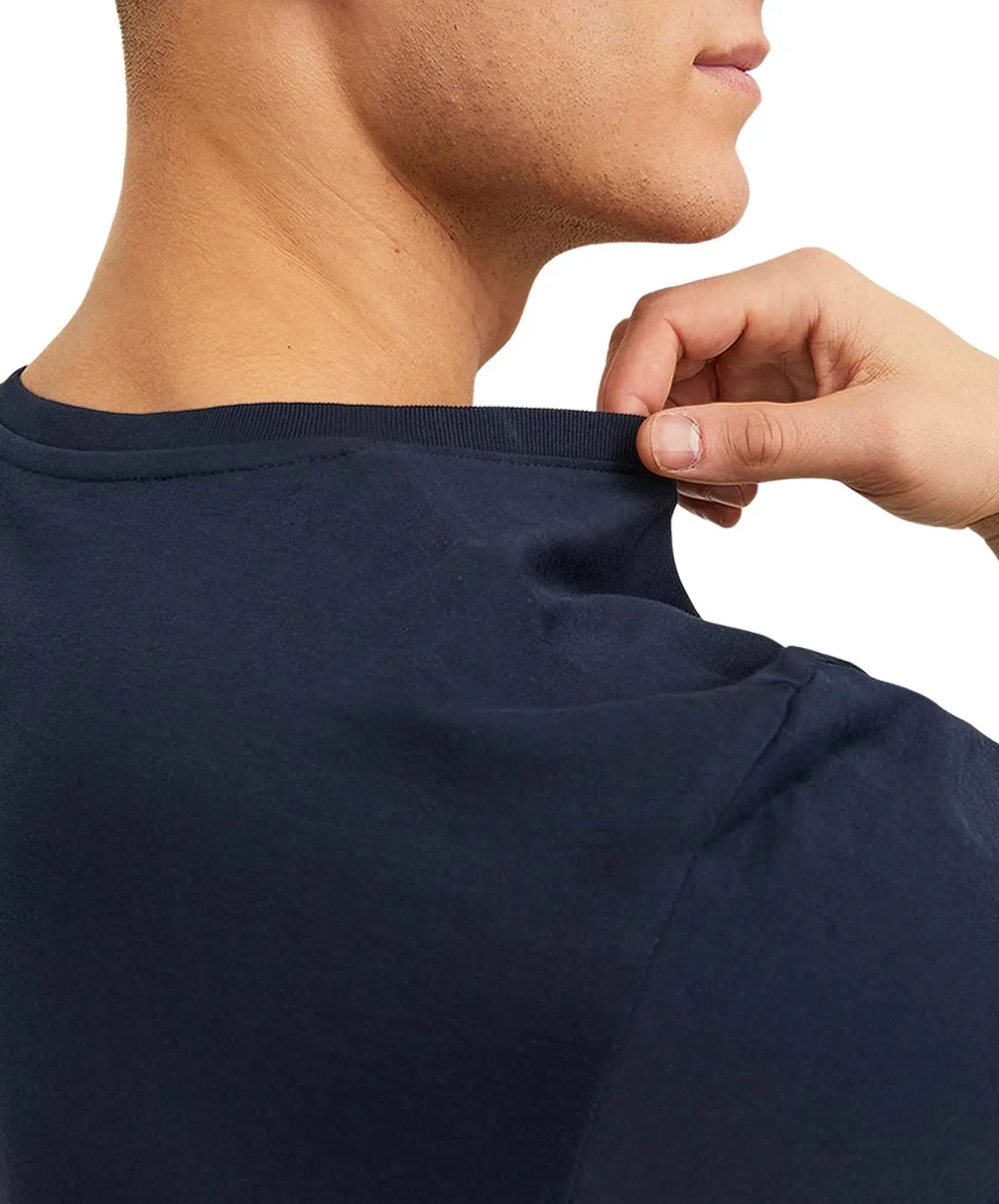 Herren Shirt Corp Logo Tee von Jack & Jones in Navy Blazer