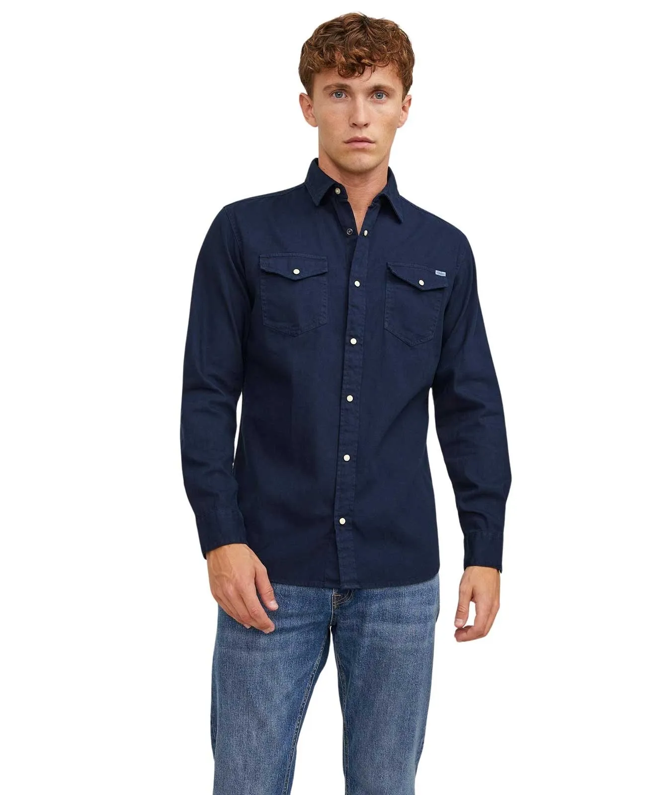Herren Hemd Heridan Shirt von Jack & Jones in Dark Navy