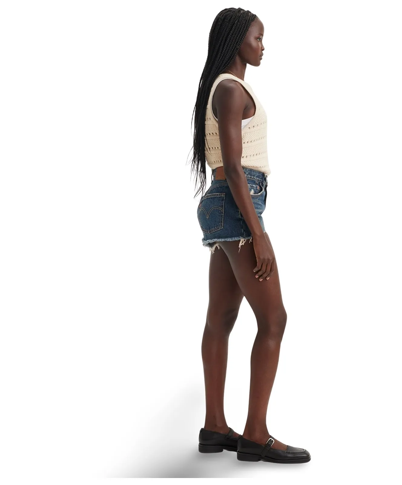 Damen Jeans 501 Original Short von Levis in Flash A Look