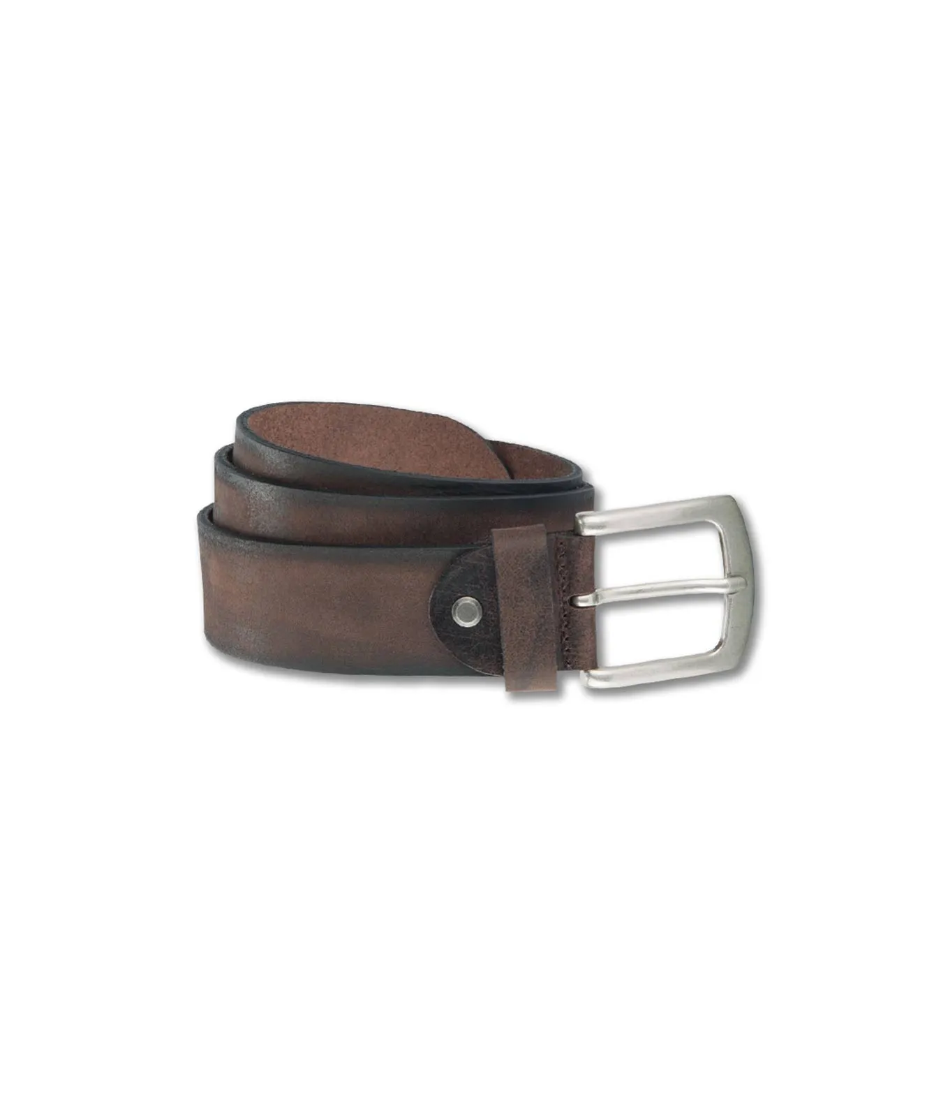 Herren Gürtel 4cm Büffel Ledergürtel von Bernd Götz in Dunkelbraun