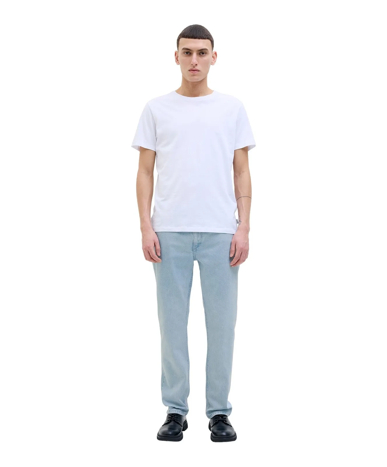Herren Jeans Clark Evan von Jack & Jones in Blue Denim