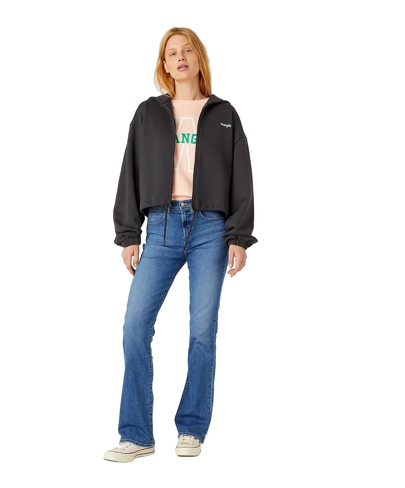 Damen Jeans Bootcut von Wrangler in Raven