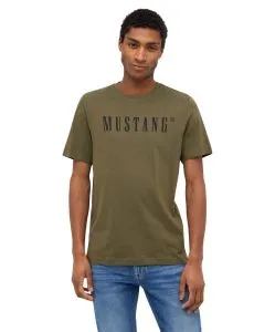 Mustang T-Shirt Print Austin in grün Sea Turtle