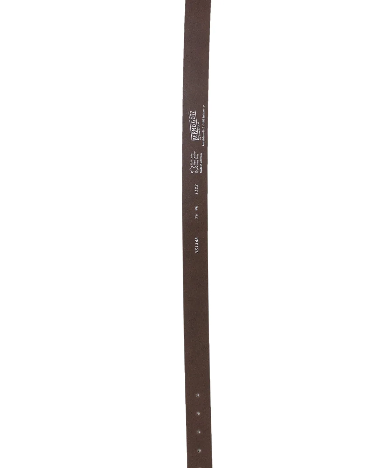 Damen Gürtel 3,5cm Velours Ledergürtel  von Bernd Götz in Dunkeltaupe