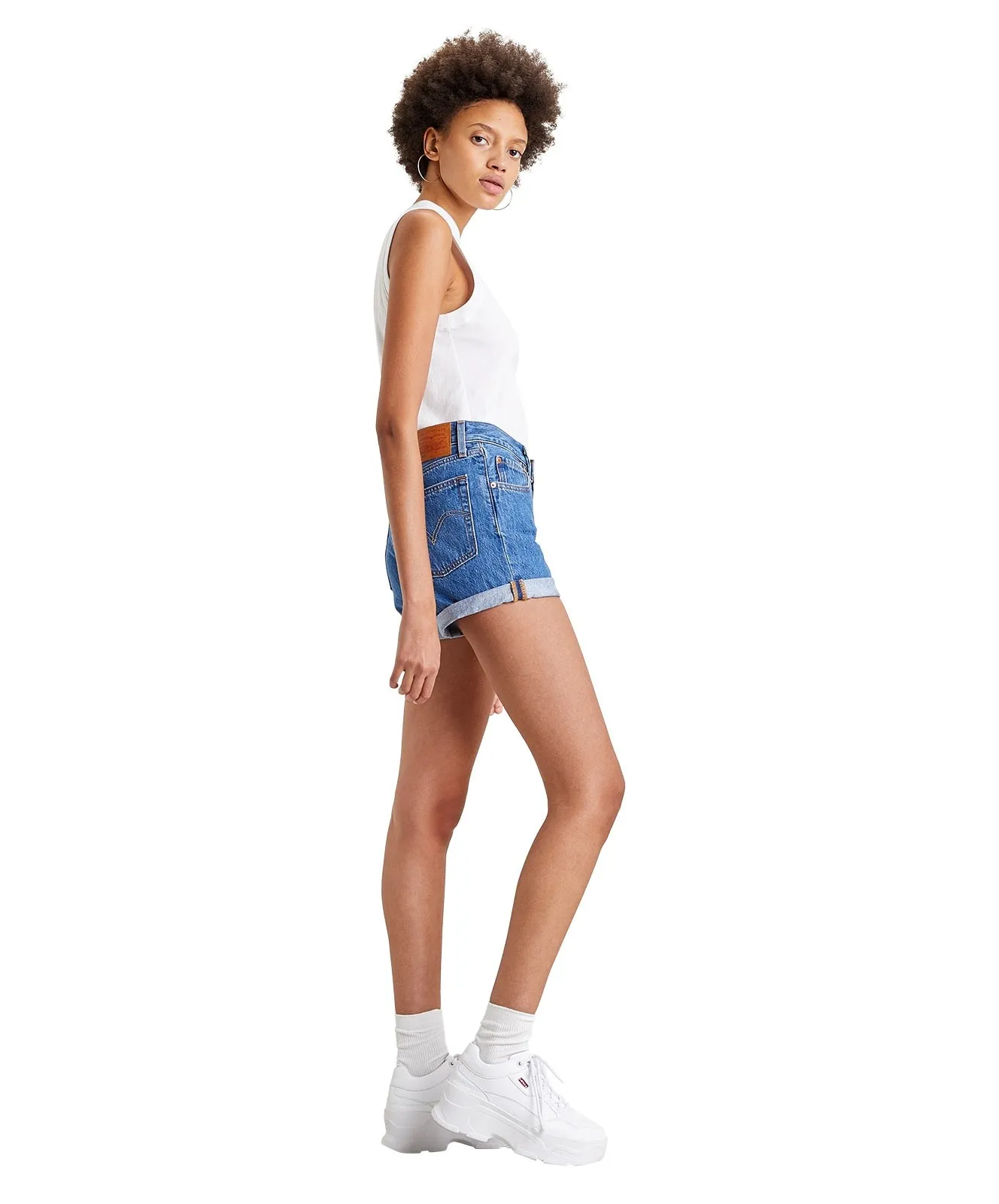 Damen Jeans 501 Short Long von Levis in Sansome Ransom