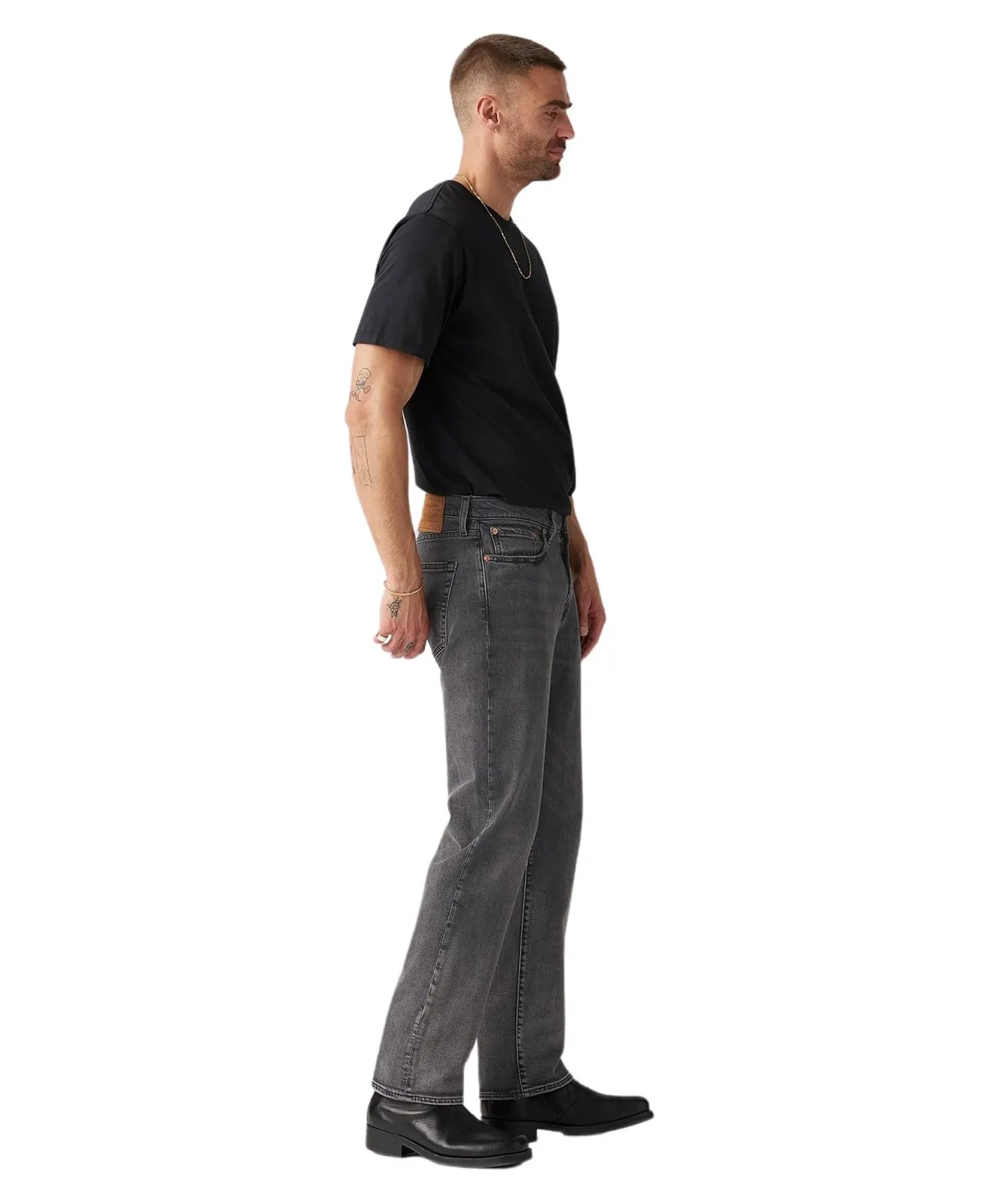 Herren Jeans 514 Straight von Levis in Dark Gray Worn