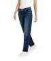 Damen Jeans Straight von MAC in Dark Blue Net Wash
