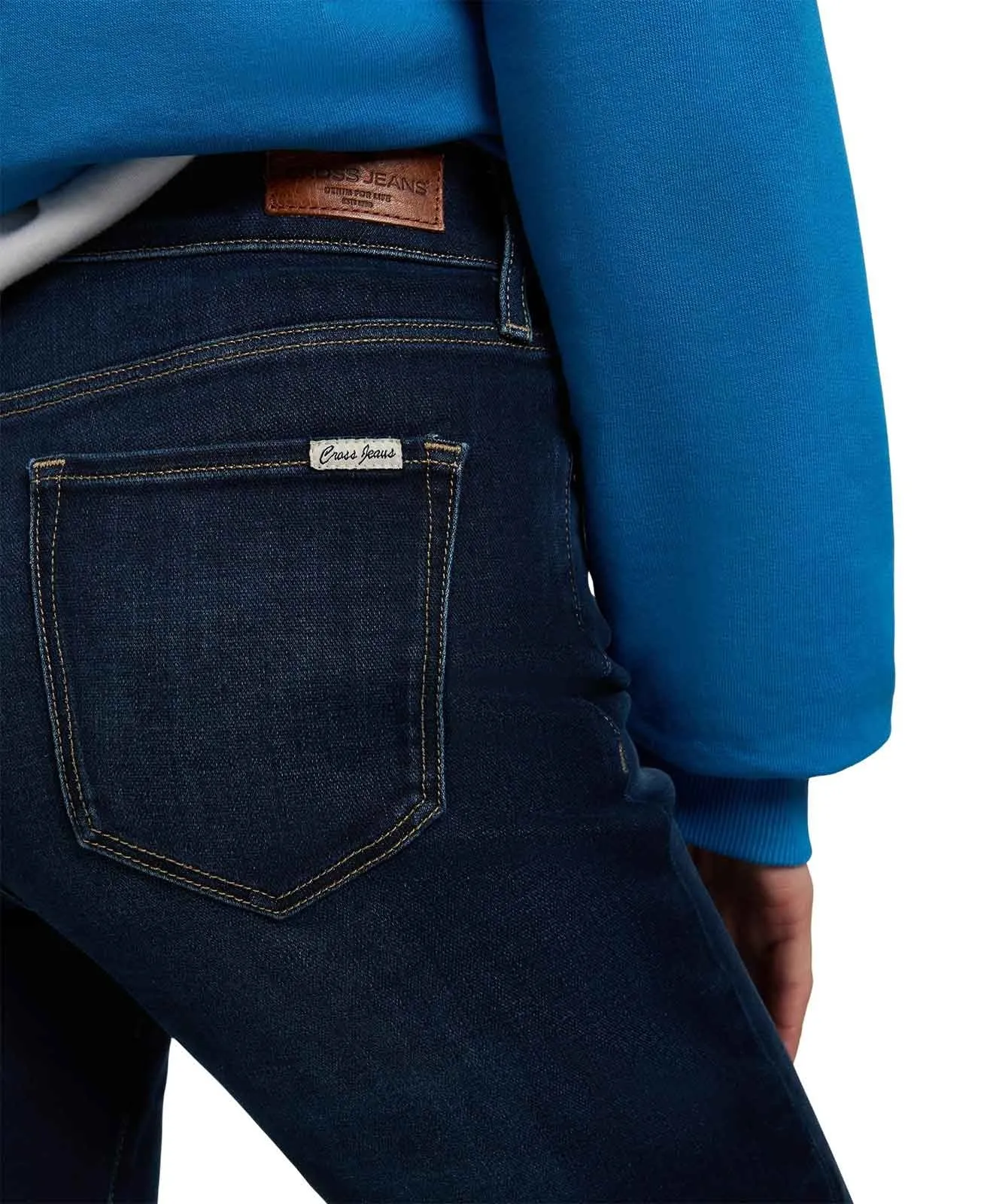 Damen Jeans Anya von Cross in Deep Blue