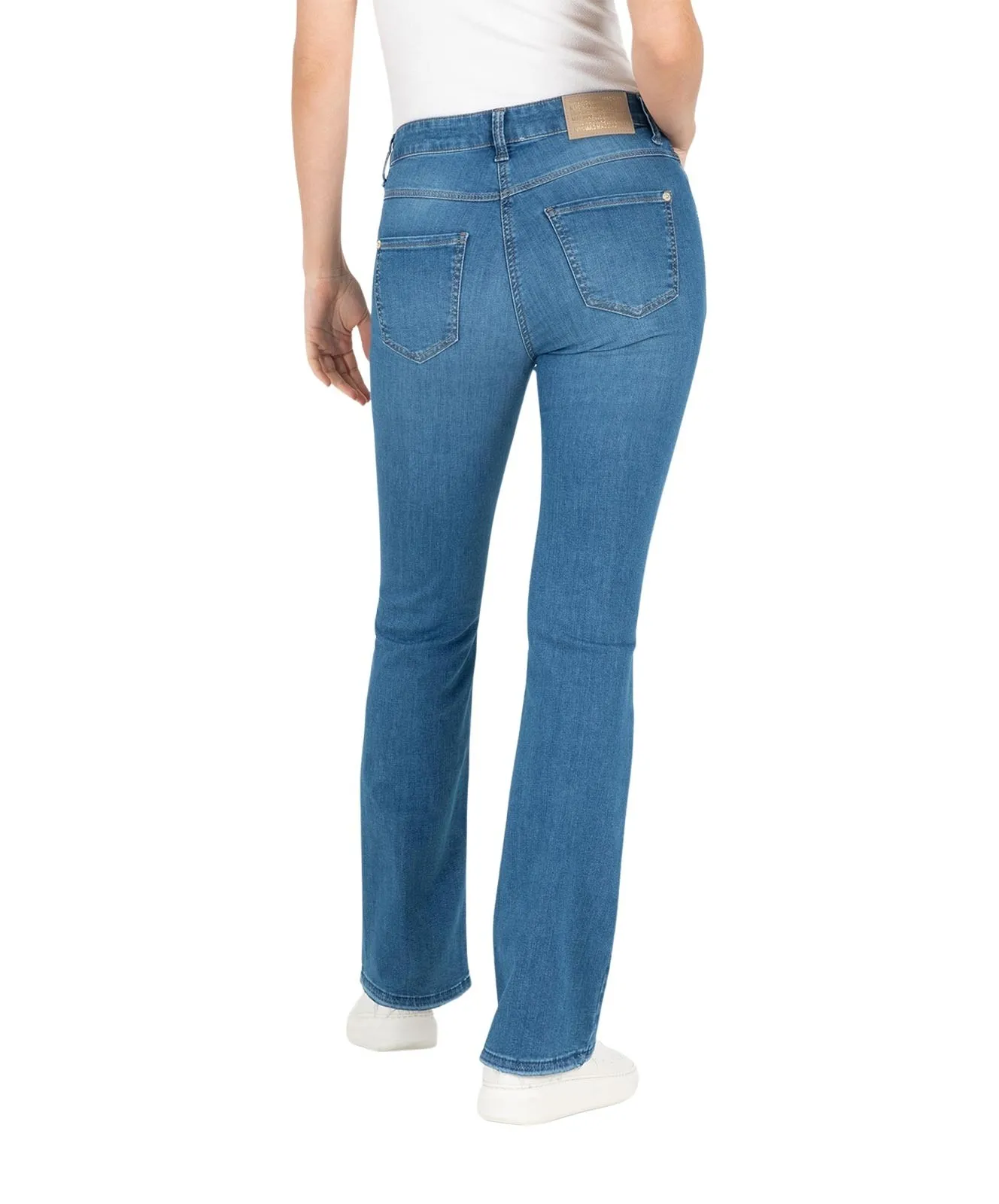 Damen Jeans Boot Fringe von MAC in Medium Blue Authentic Used