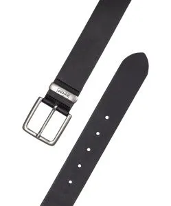 Levis Herren Ledergürtel New Albert in Schwarz