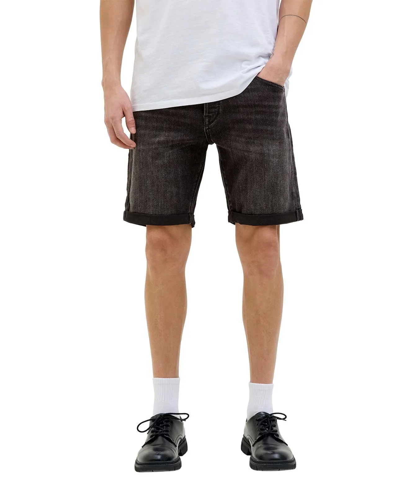 Herren Jeans Rick Fox von Jack & Jones in Black Denim
