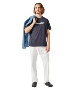 Wrangler T-Shirt Frame mit Logo in Schwarz