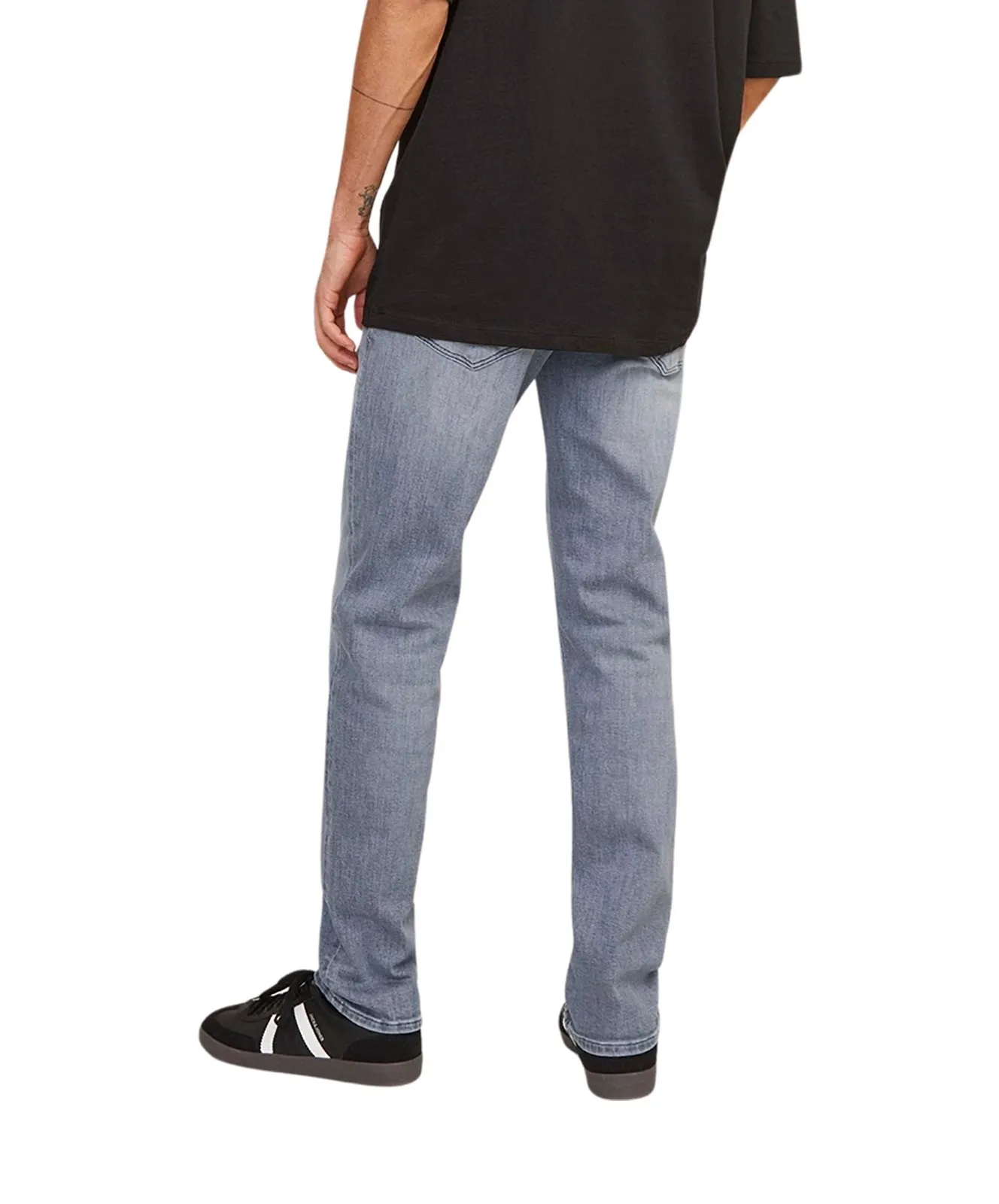 Herren Jeans Clark Original von Jack & Jones in Grey Denim