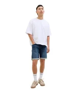 Jack & Jones Jeans Shorts Rick Icon in Mittelblau