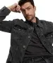 Herren Jacke Denim Jacket von Cross in Anthrazit