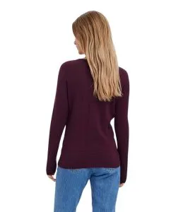 Vero Moda Rundhalspullover Care in Dunkelrot