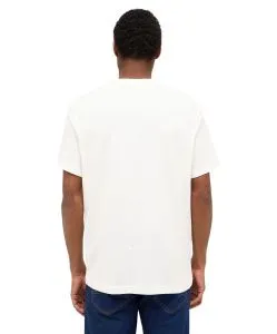 Mustang T-Shirt Print Austin in Cannoli Cream Färbung