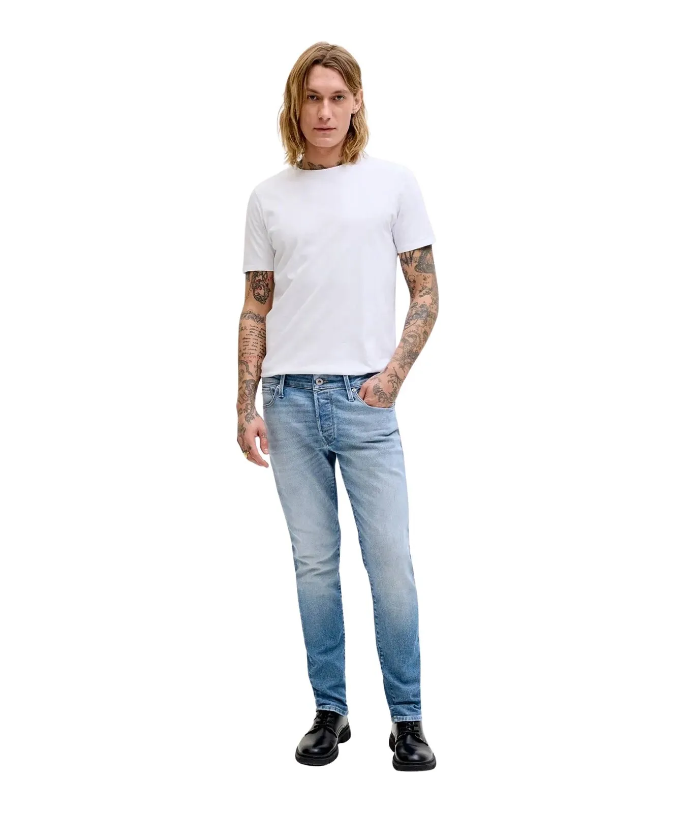 Herren Jeans Glenn Icon von Jack & Jones in Blue Denim