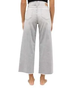 Angels Linn Fringe Jeans Culotte in Hellgrau