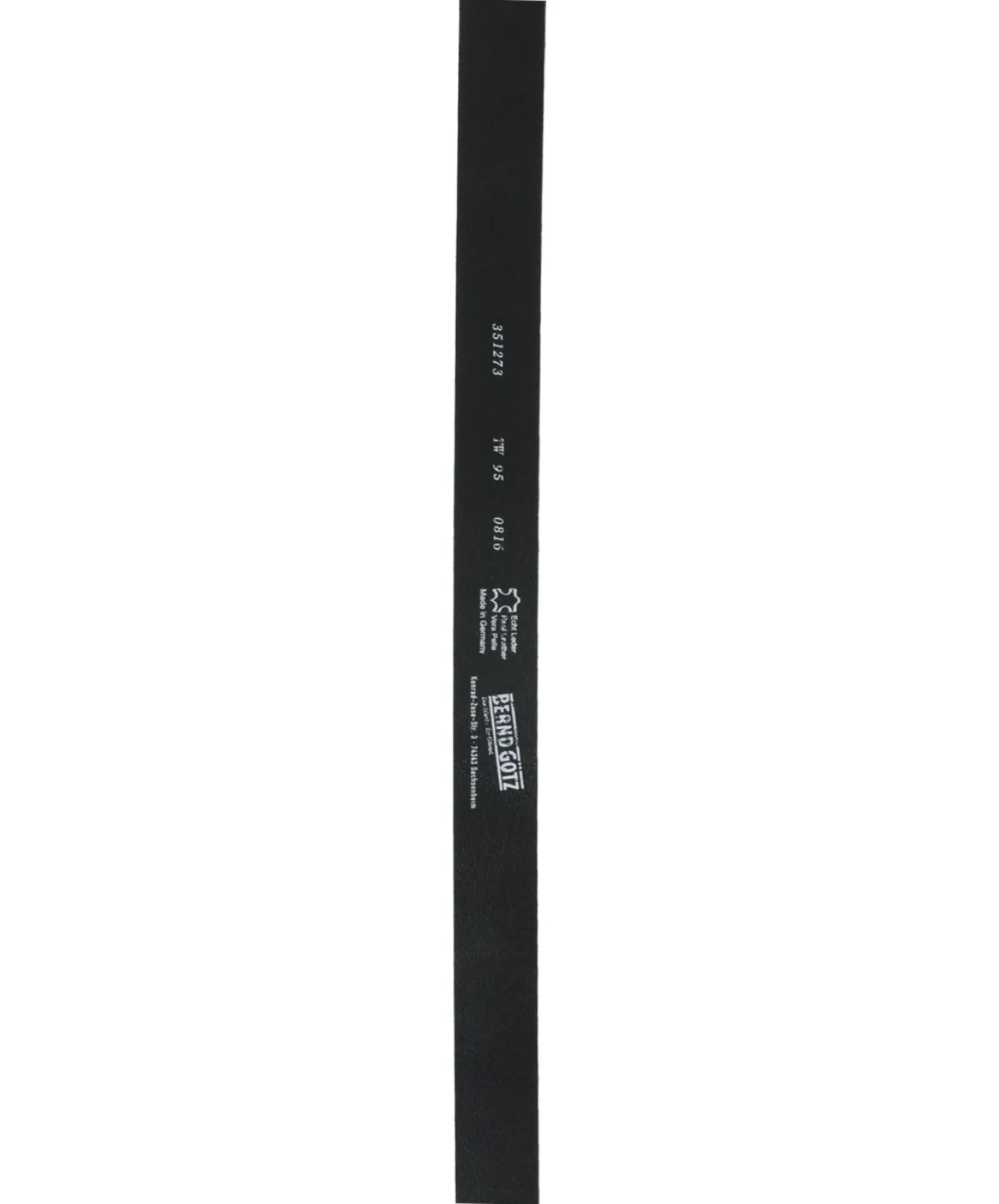 Damen Gürtel 3,5cm Nappaledergürtel von Bernd Götz in Schwarz