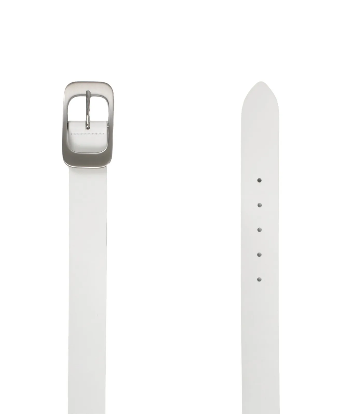 Damen Gürtel 4cm Softledergürtel von Bernd Götz in Weiß