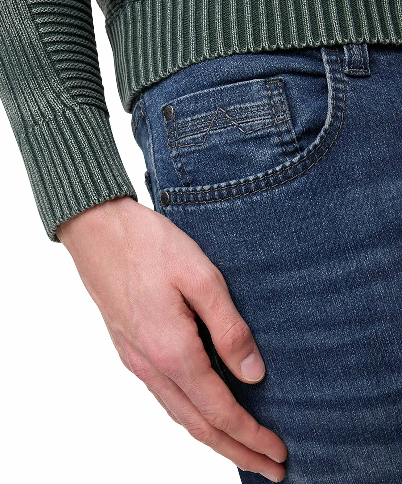 Herren Jeans Rando 1674 von Pioneer in Blue Black