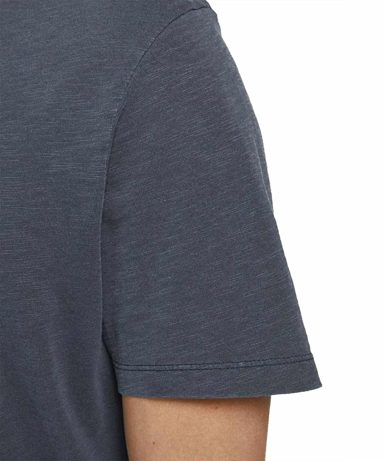 Herren Shirt Split Neck Tee von Jack & Jones in Navy Blue