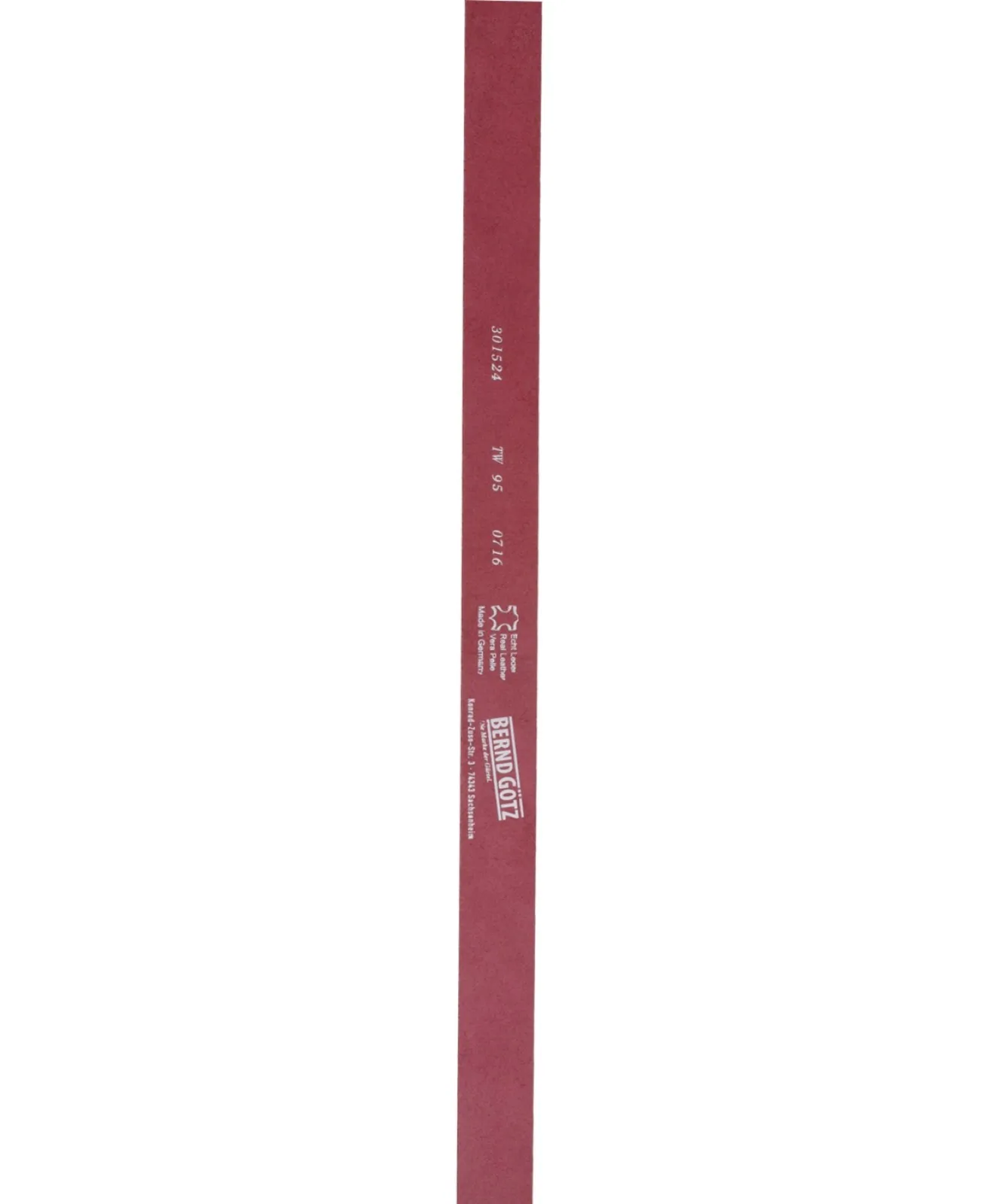 Damen Gürtel 3cm Softledergürtel von Bernd Götz in Red