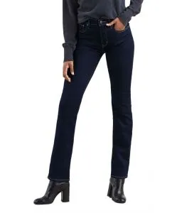Levi’s 724 - Gerade dunkelblaue Jeans mit hohem Bund