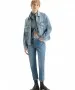 Damen Jeans 501 Crop Split von Levis in Splitting Hairs